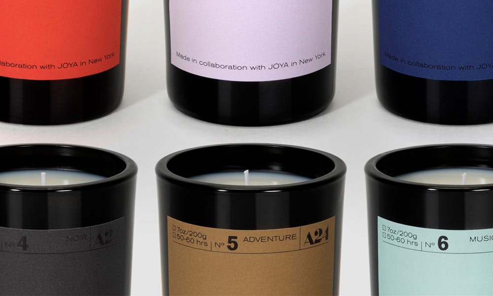 A24 movie genre candles Joya Studio