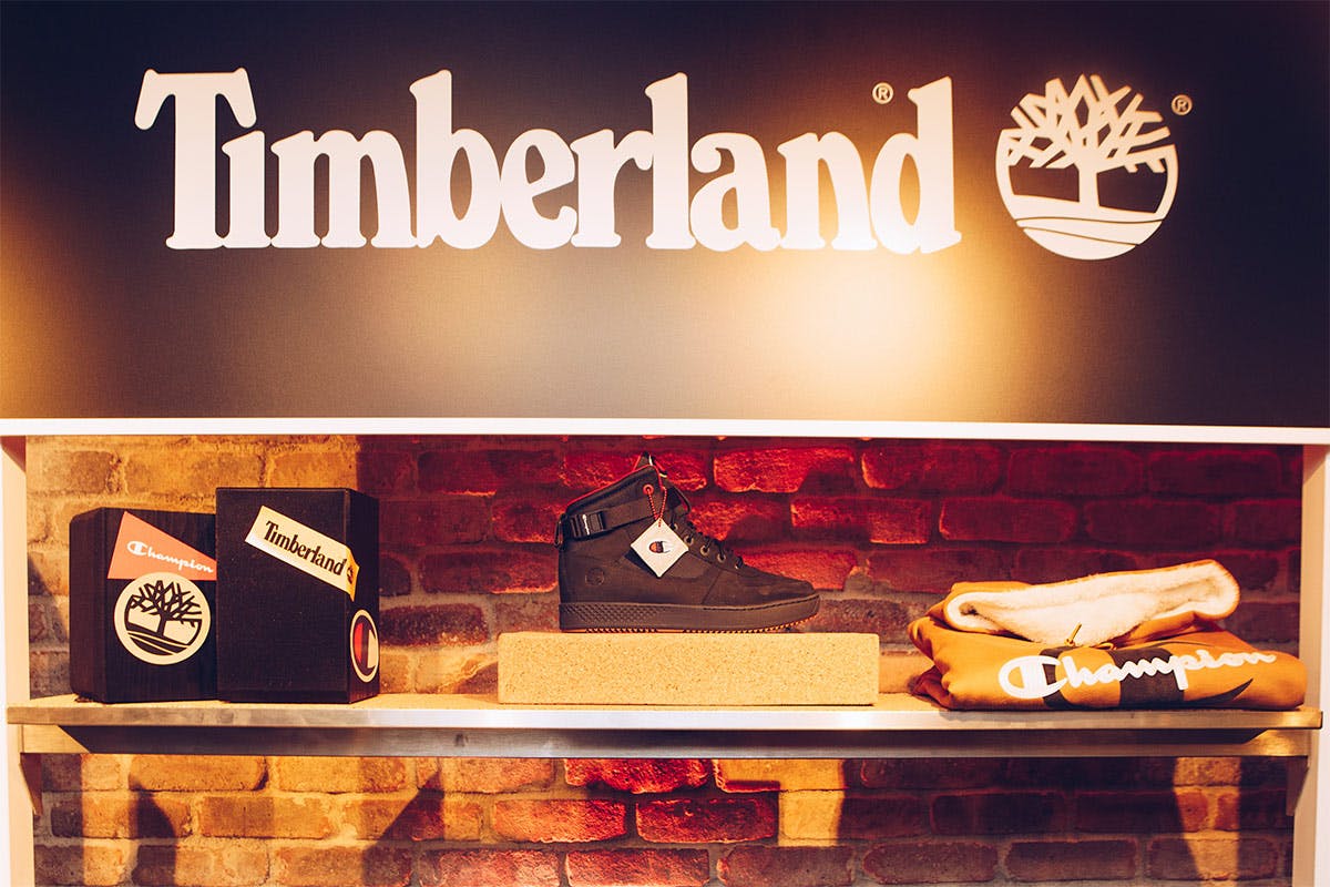 champion x timberland collab event wrap up foot locker