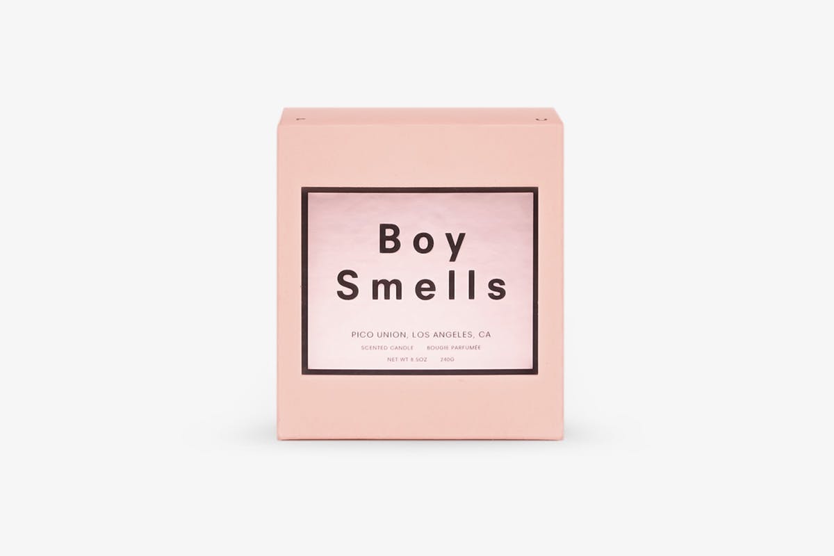 boy smells candles cannabis