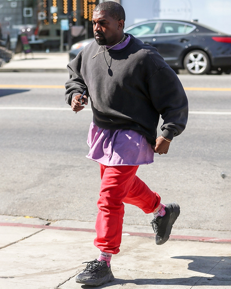 Kanye West Steps in Triple YEEZY Boost 700 VX