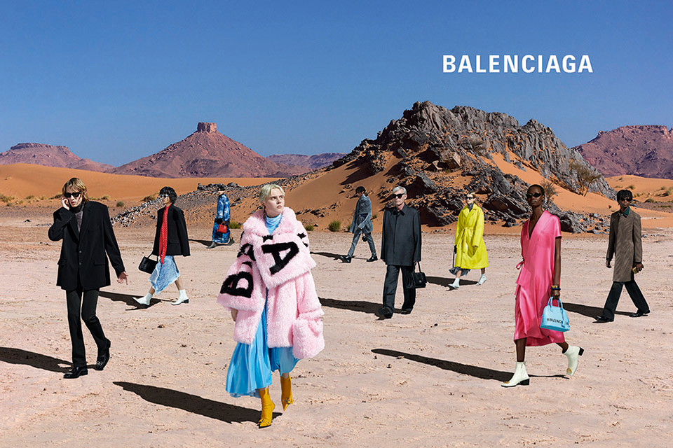 Balenciaga Journeys to the Moroccan Desert for Fall 2019 Campaign