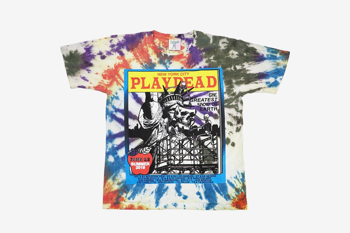 Online Ceramics - New York Tape Exchange Tee - (Tie-Dye)