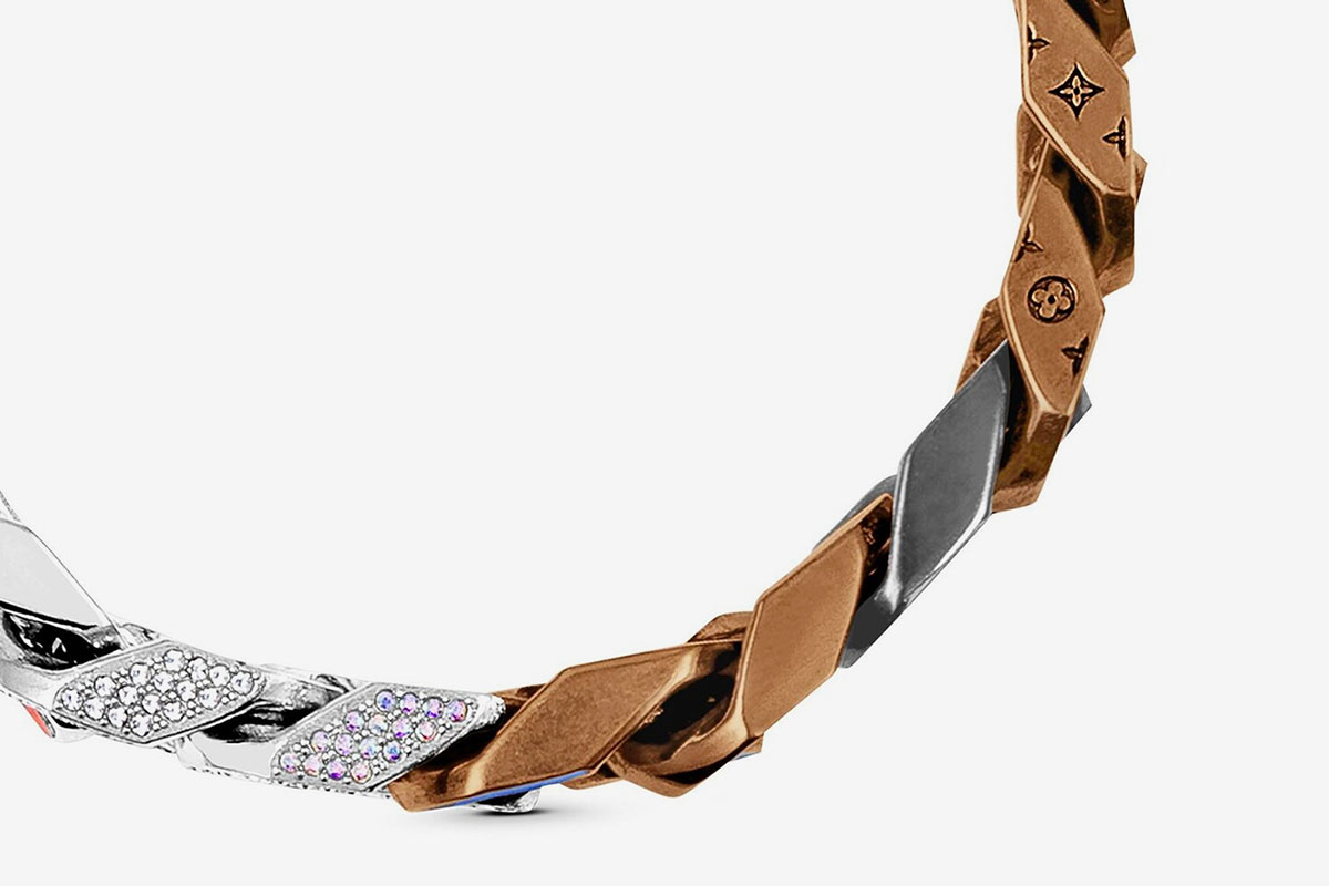 Virgil Abloh x Louis Vuitton Monogram Curb Chain Bracelet New in Box w  Receipt $675 #louisvuitton #lv #virgil #virgilabloh #lvmonogram…