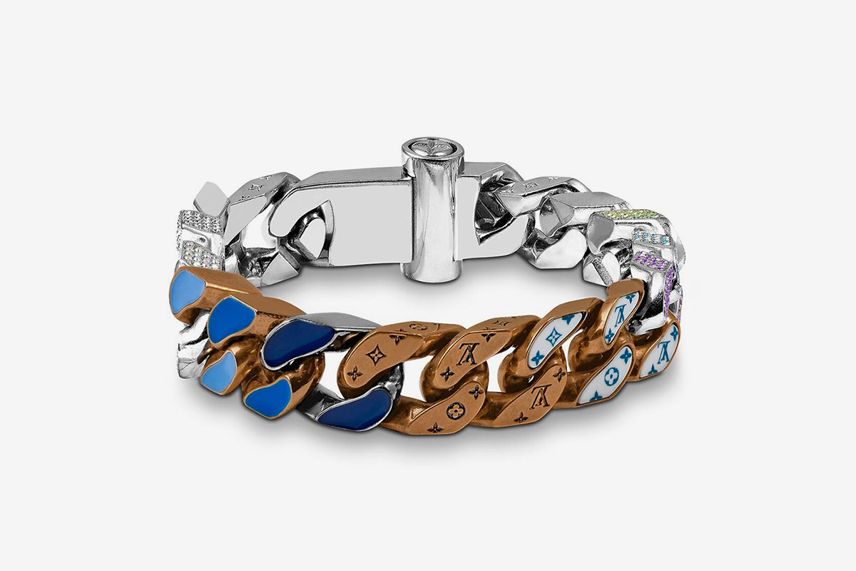 New in Box Louis Vuitton Virgil Abloh Link Bracelet For Sale at