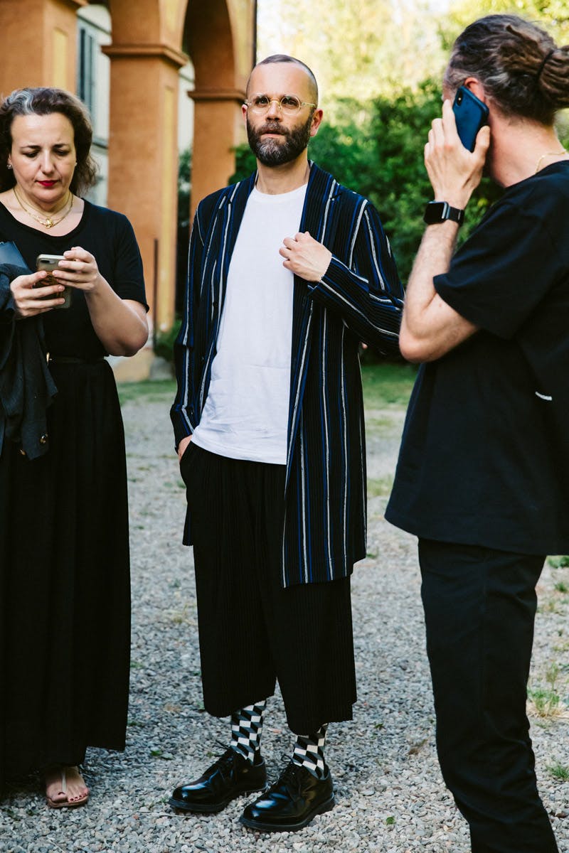 pitti uomo ss20 street style Raf Simons pitti uomo 96 virgil abloh