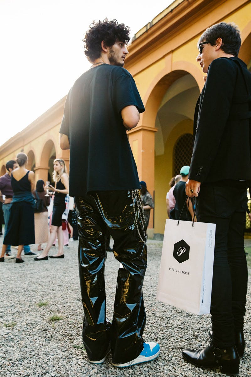 pitti uomo ss20 street style Raf Simons pitti uomo 96 virgil abloh