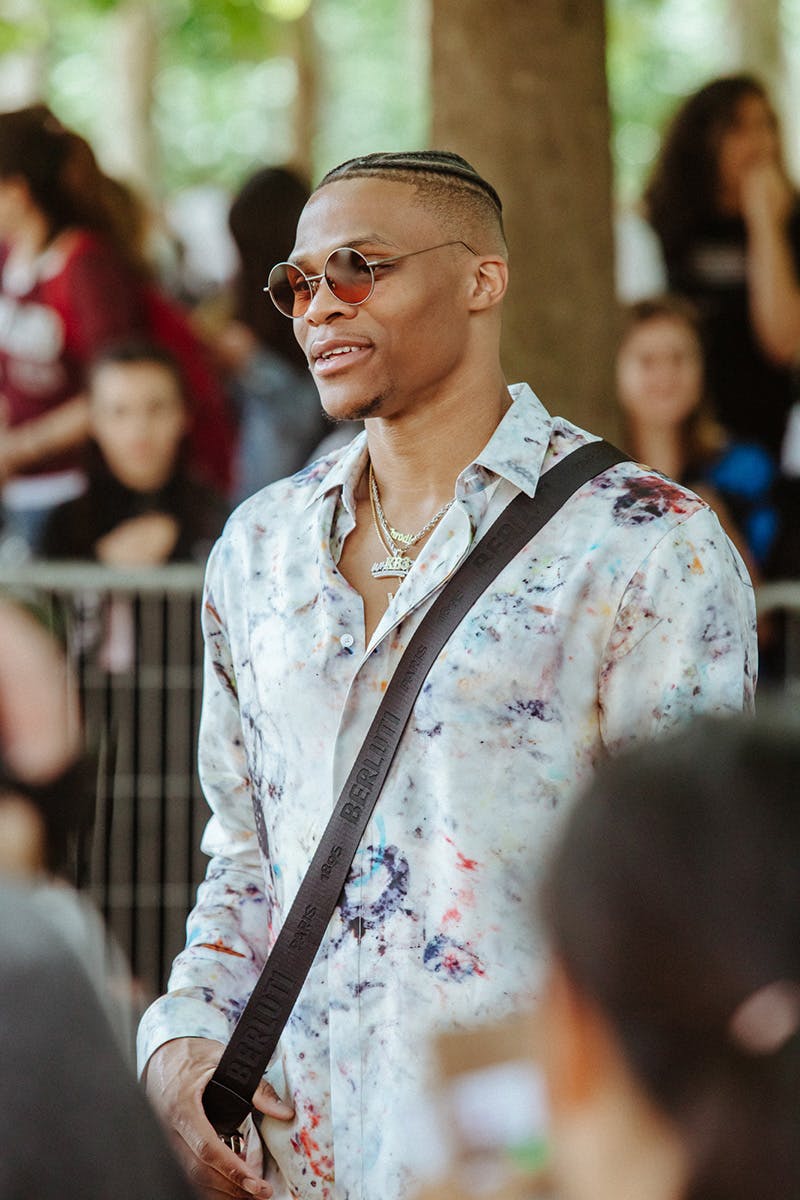 paris fashion week ss20 street style Russell Westbrook miguel virgil abloh