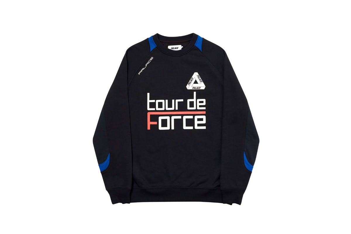 Palace 2019 Autumn Crew Tour De Force black front 2510 1