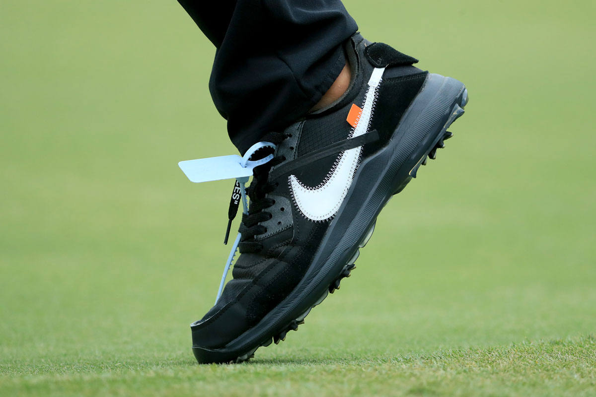 Brooks Koepka shows off his new Louis Vuitton x Nike sneakers