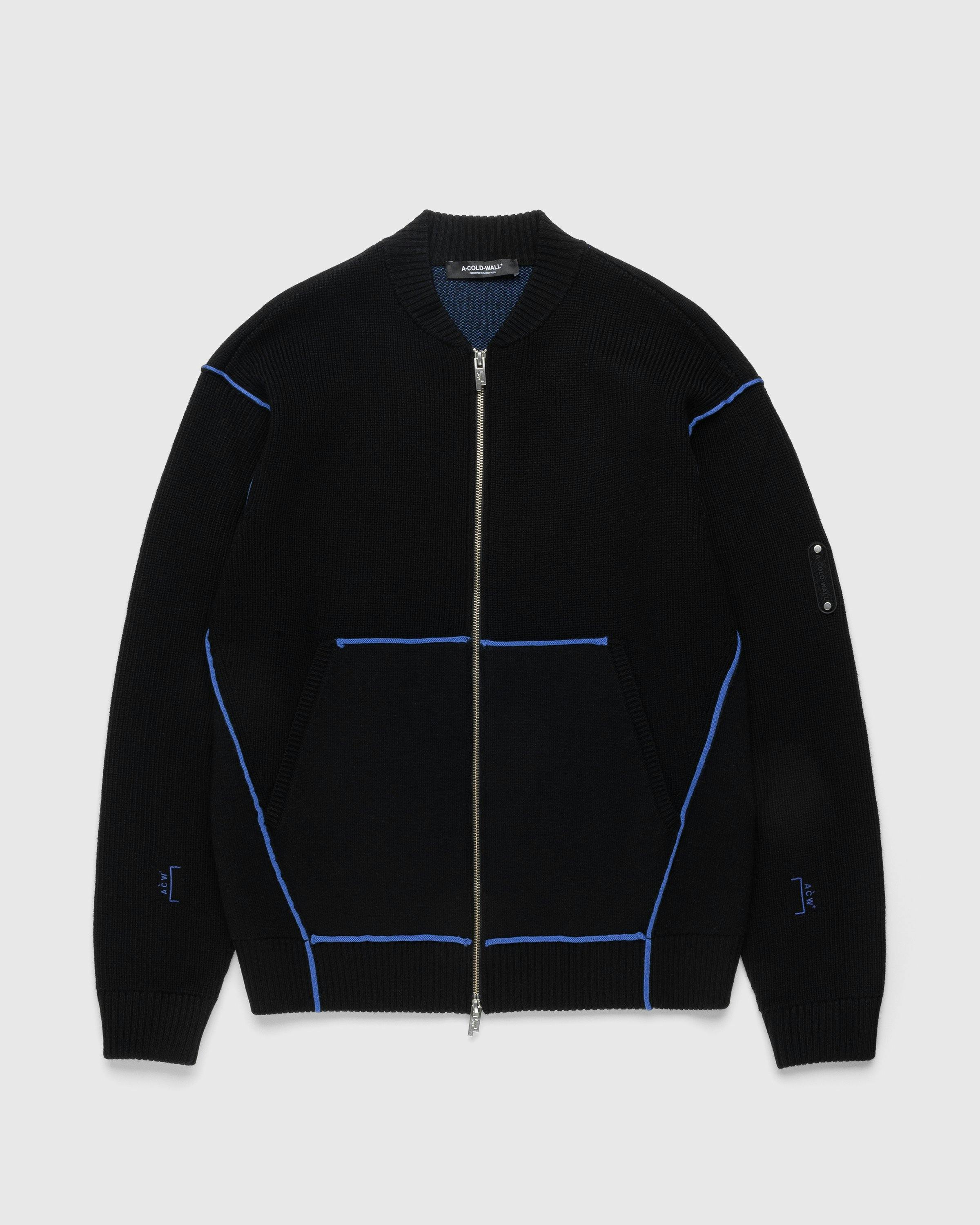 A-Cold-Wall* - Vertex Knit Bomber Black - Clothing - Black - Image 1