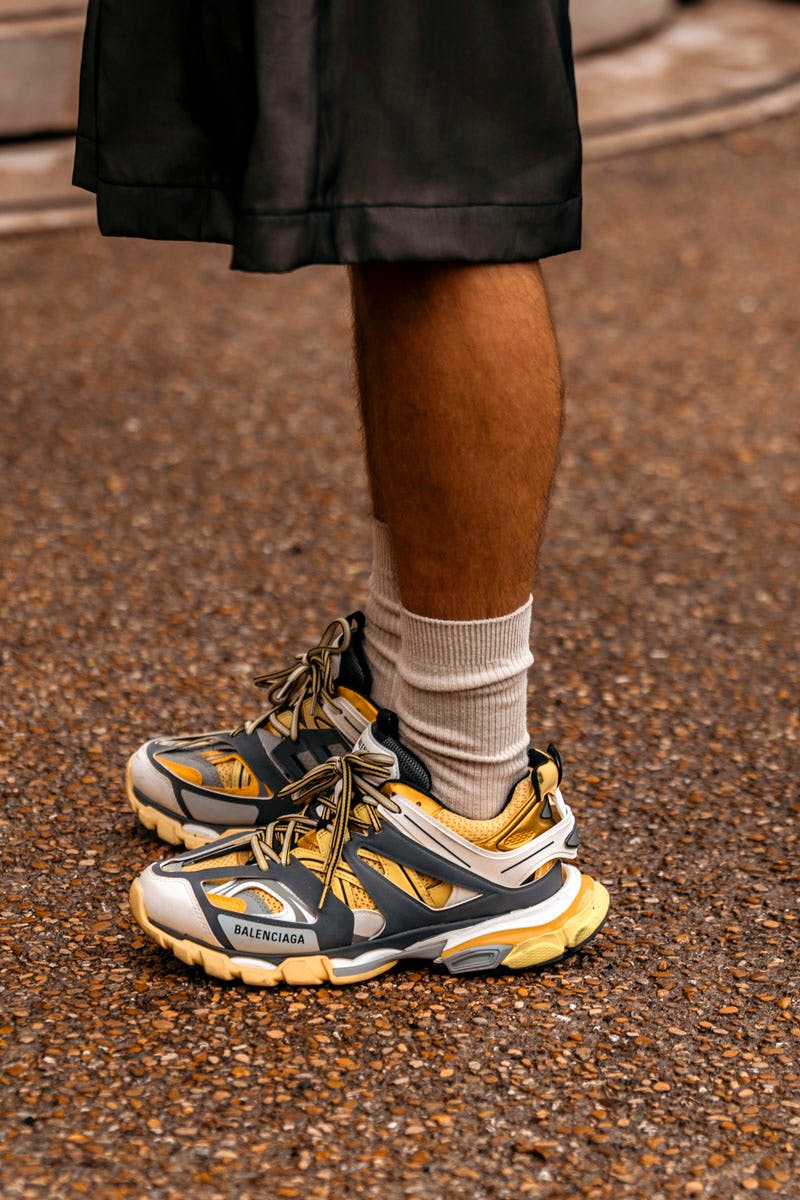 paris fashion week womens ss20 sneaker street style prada