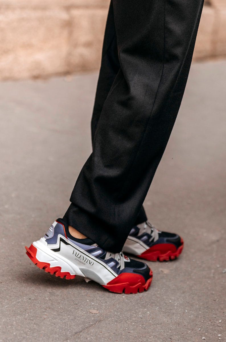 paris fashion week womens ss20 sneaker street style prada