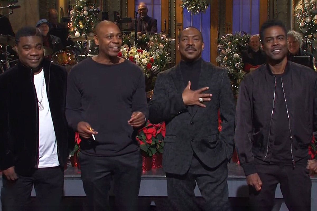 Eddie Murphy, Tracy Morgan, Chris Rock & Dave Chappelle on SNL