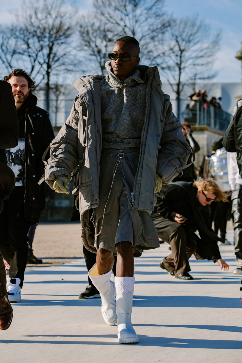 Street Style at Louis Vuitton's FW20 Show Brings All the Monograms Out