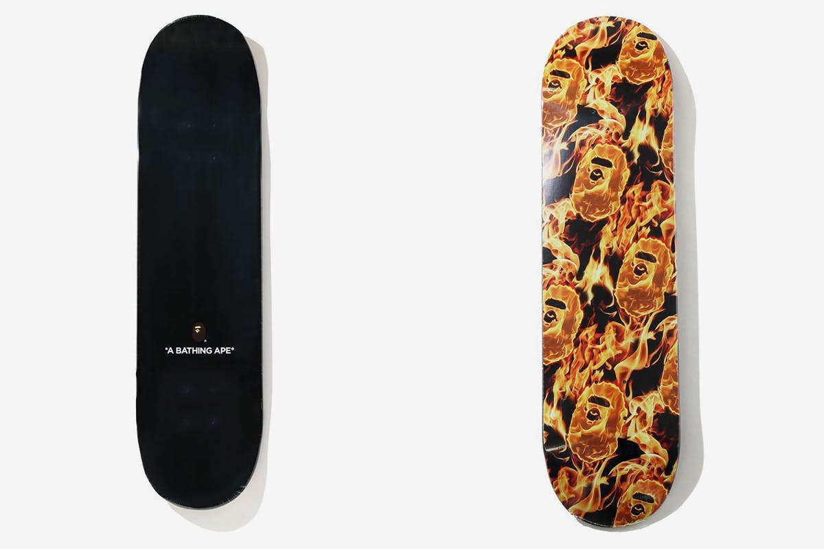 BAPE FLAME Skate Deck