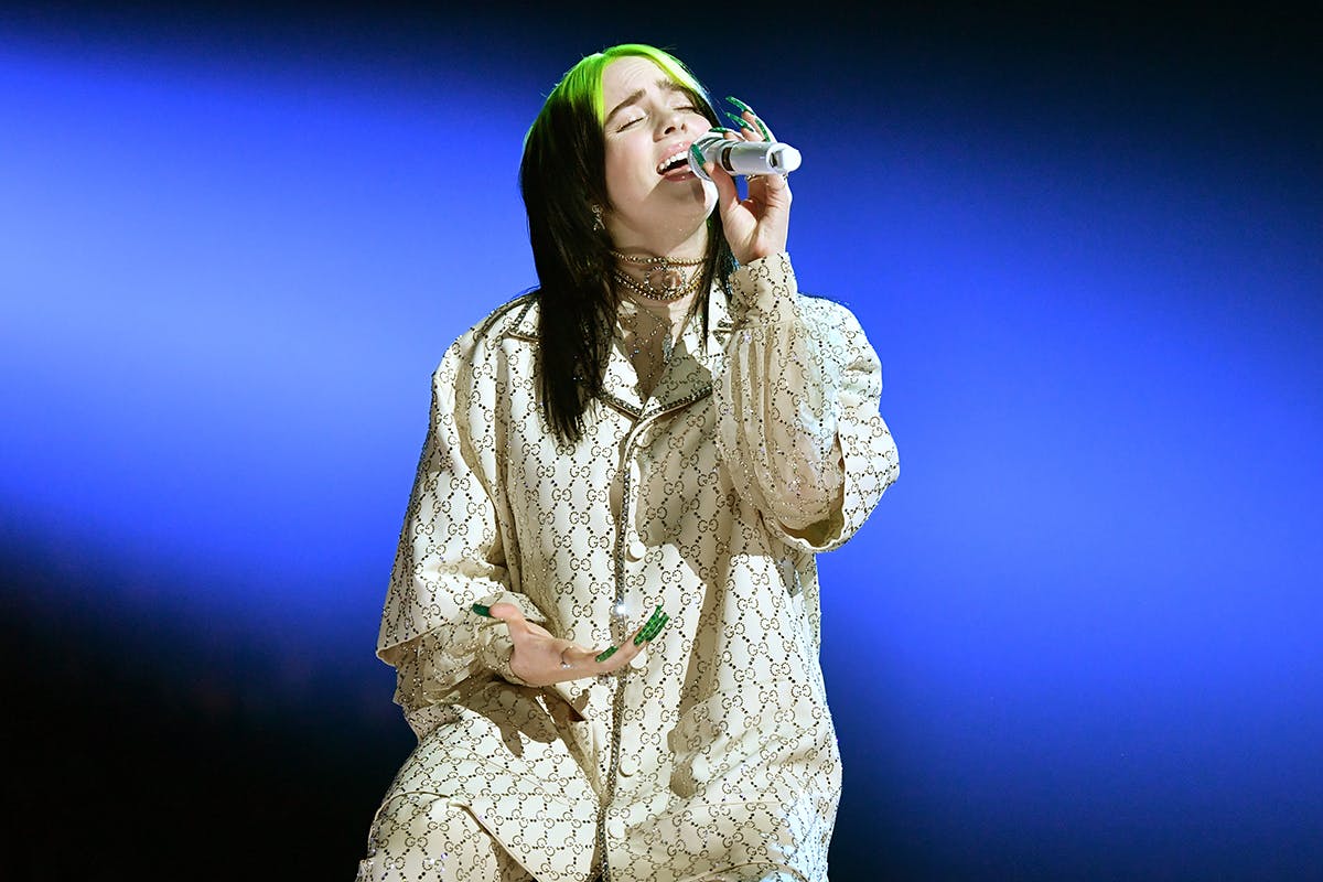 Billie Eilish performing