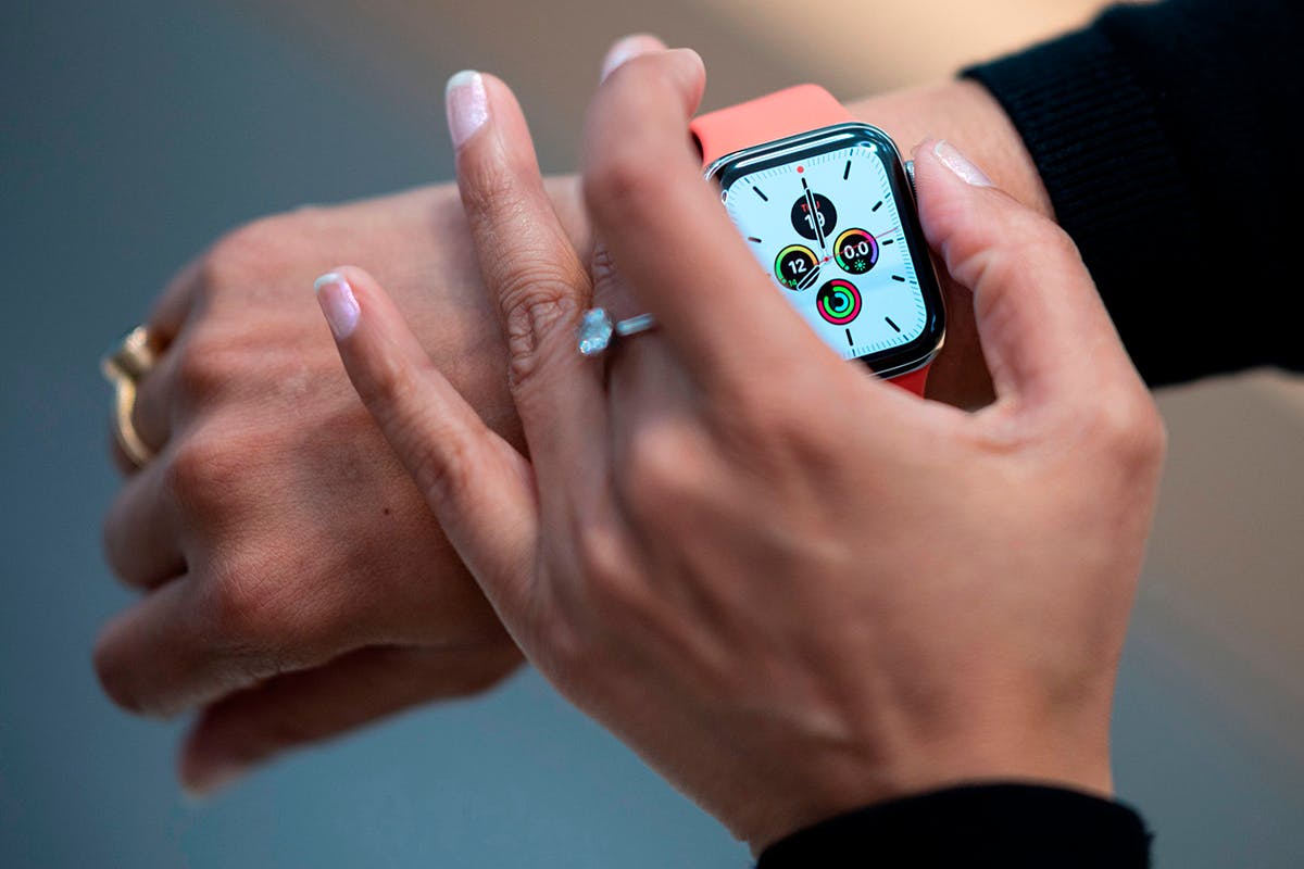 Apple Watch on wrist