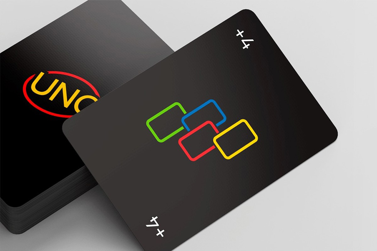 Mattel games Uno Minimalista Card Game Featuring Designer Graphics  Multicolor