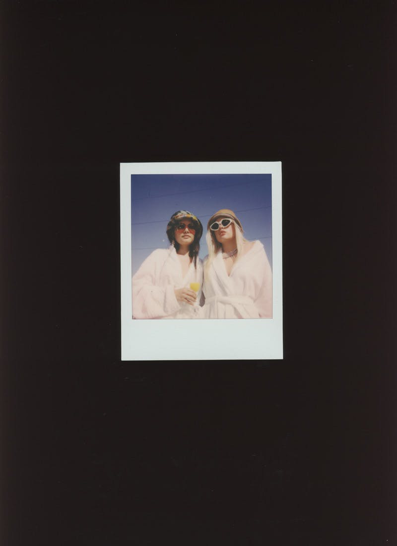 CHLOE AND CHENELL polaroid photograph