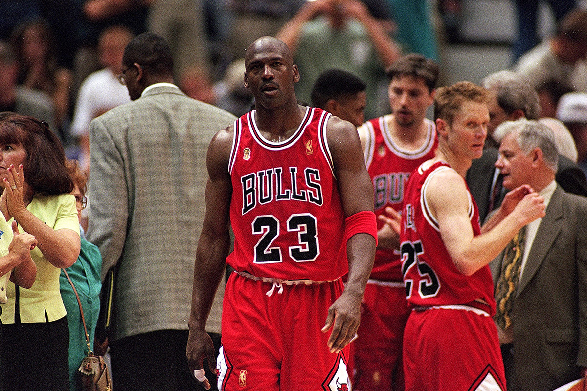 RARE Michael Jordan NBA striped jersey, Men's Fashion, Activewear on  Carousell