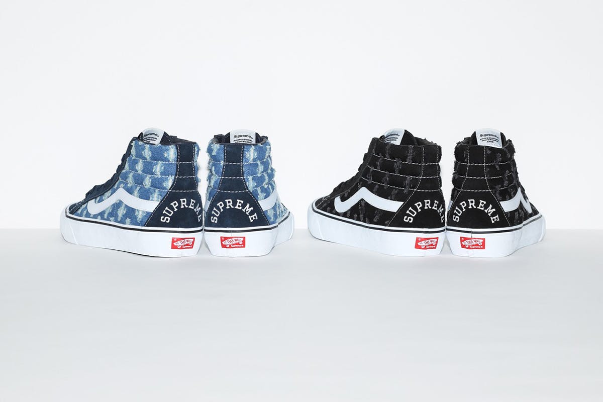 Supreme vans denim store blue