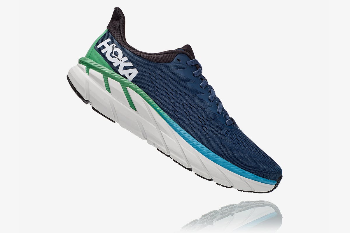 hoka one one clifton 7 product shots