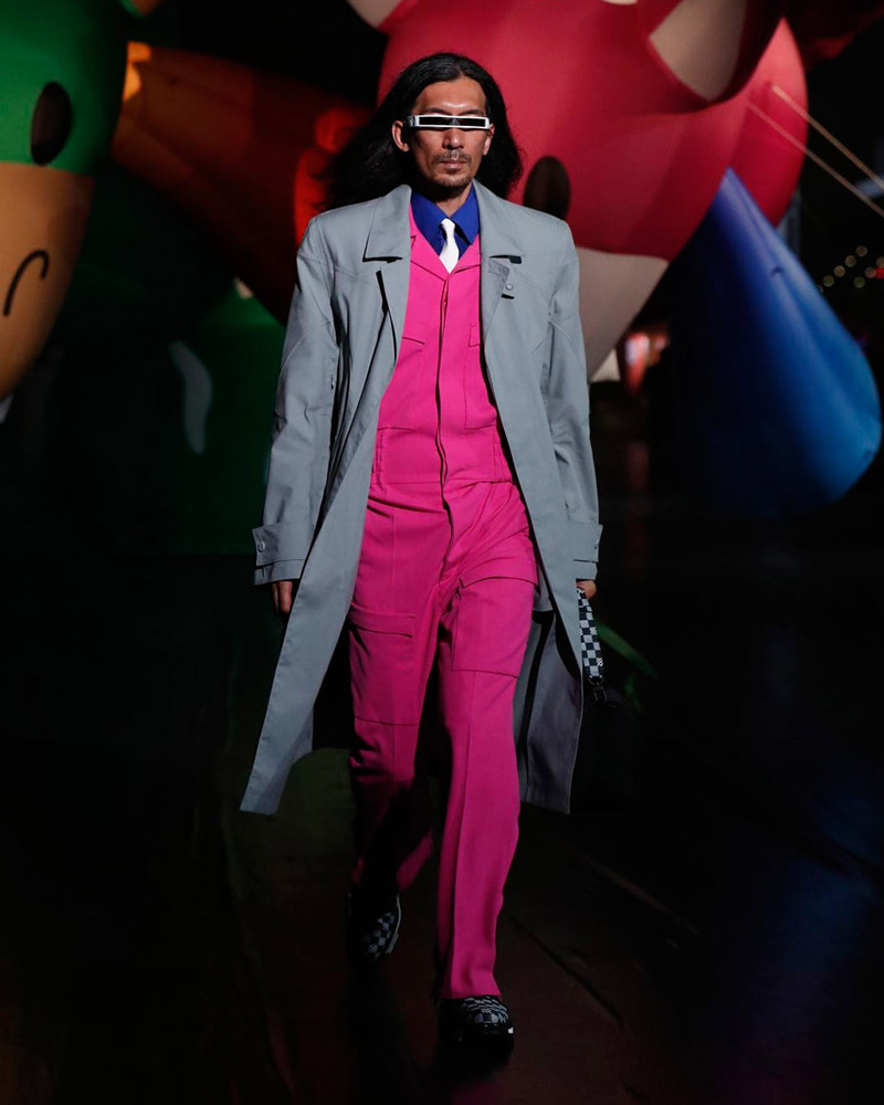 Louis Vuitton Neon Check 4 Pocket Jacket Winter 2021 Virgil Abloh