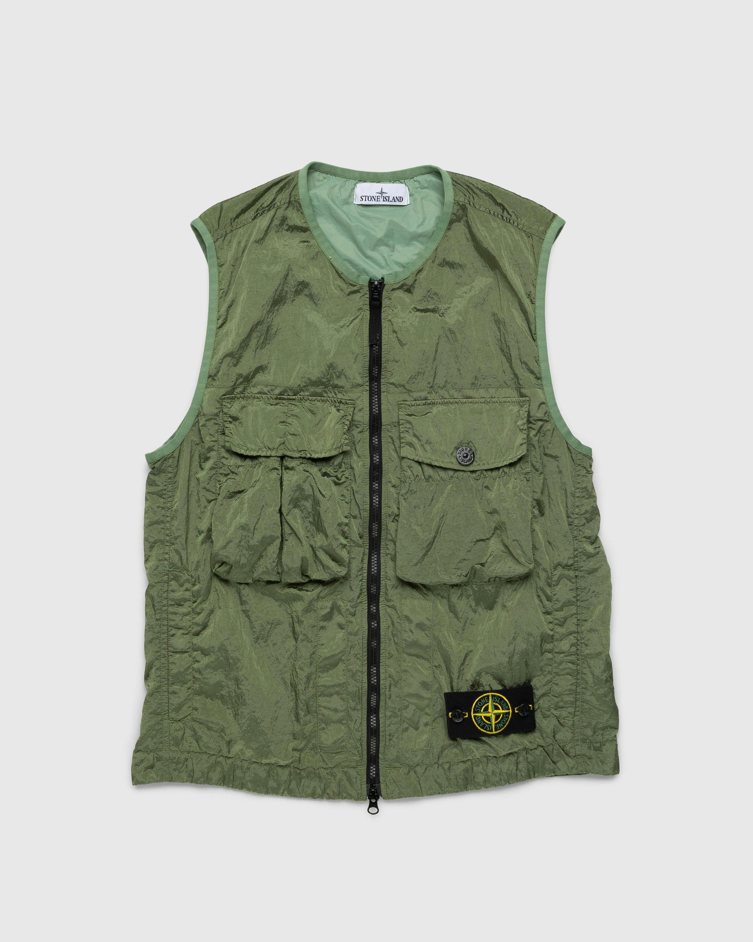 Stone Island - Giubbotto S/Maniche Green 7815G0619 - Clothing - Green - Image 1