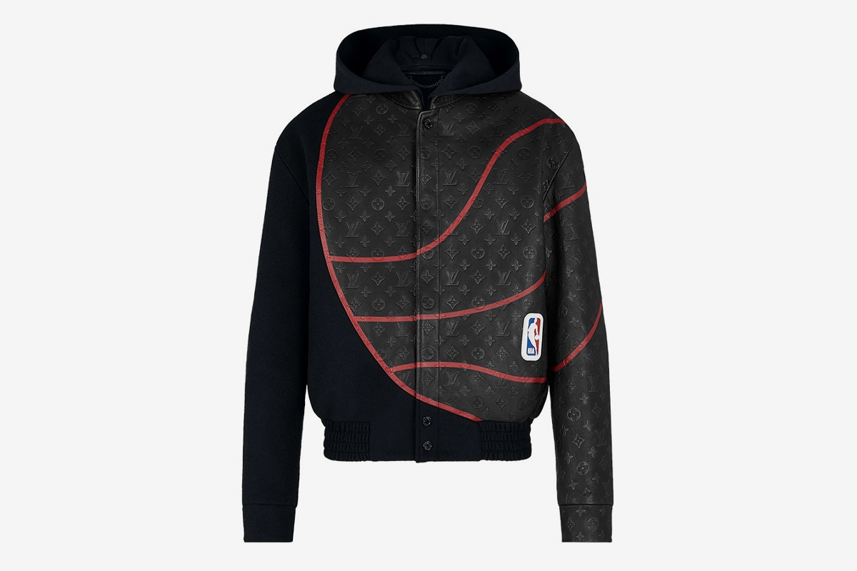 Louis Vuitton x NBA Leather Basketball Jacket - Black
