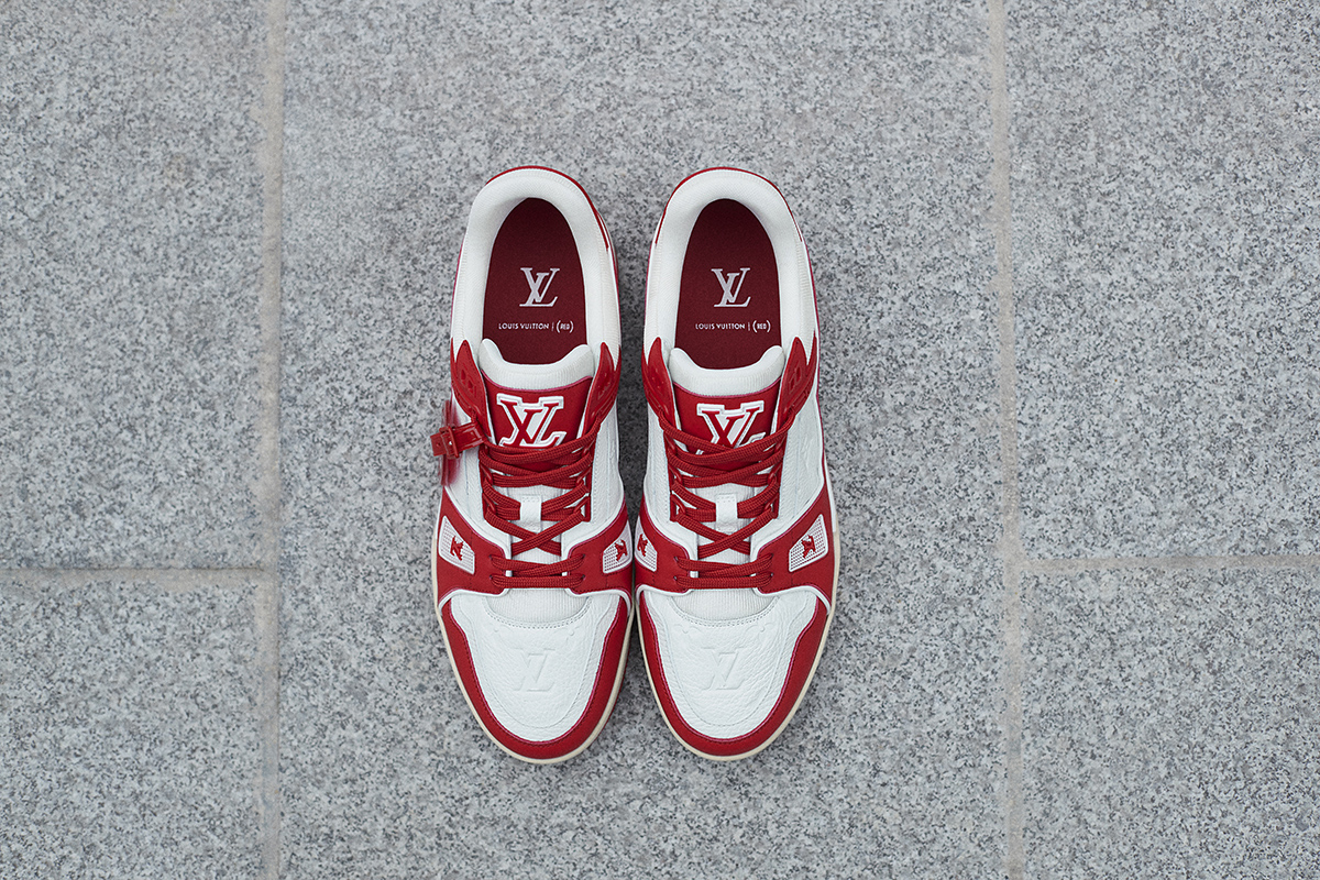 Louis Vuitton Trainer Sneakers (Red)