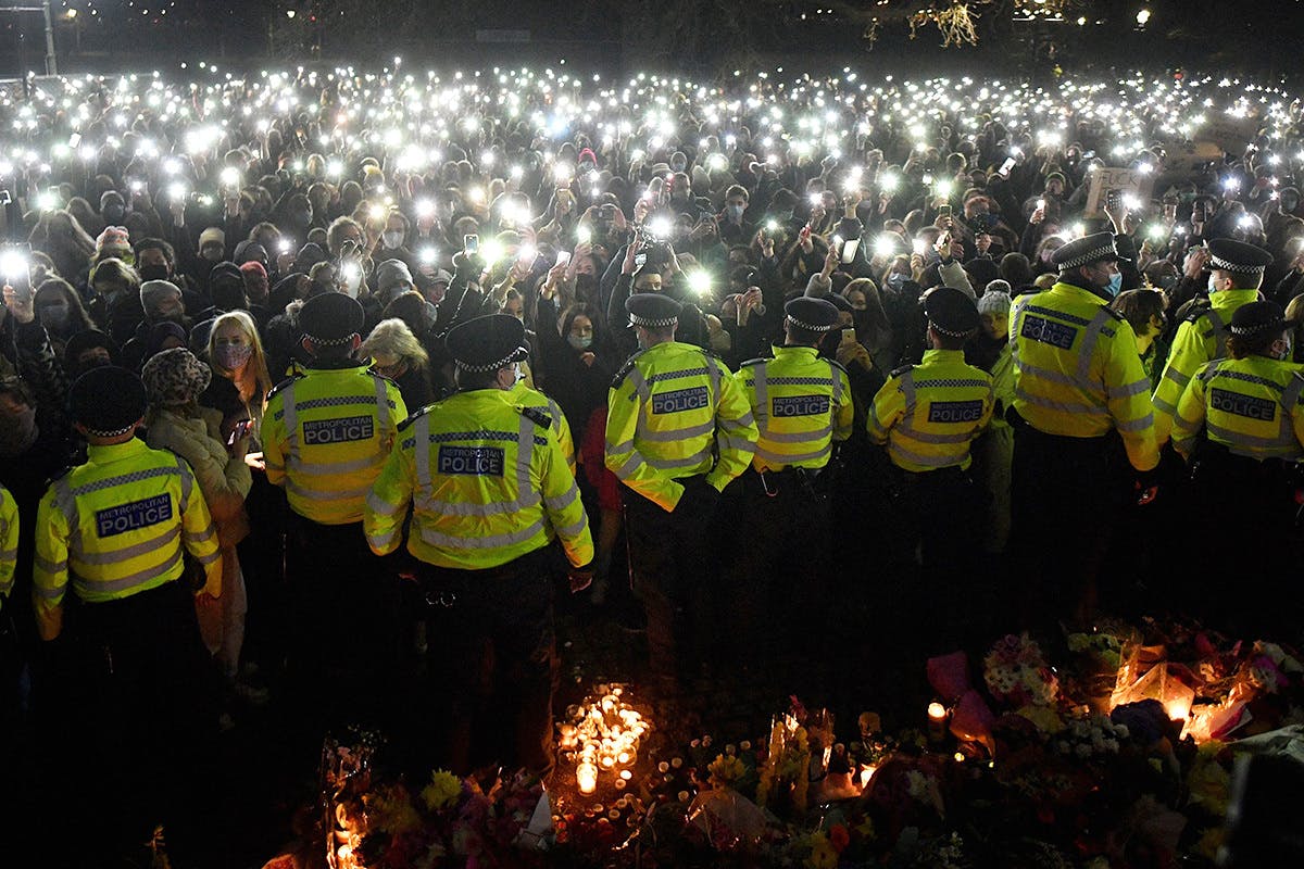 Sarah Everard vigil in London