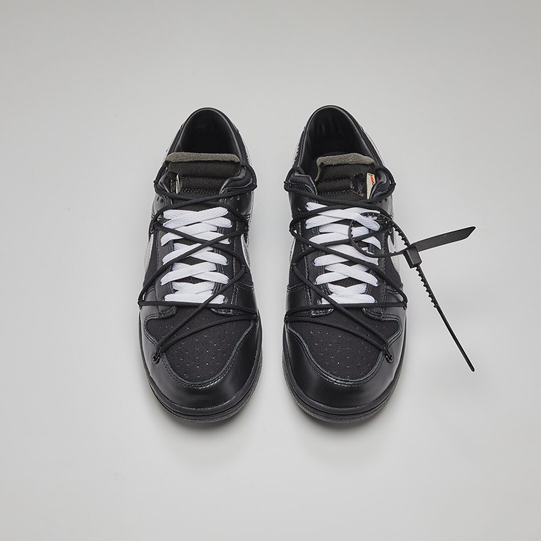 Off-White c/o Virgil Abloh Nike Dunk Low X Lot 1 in Black