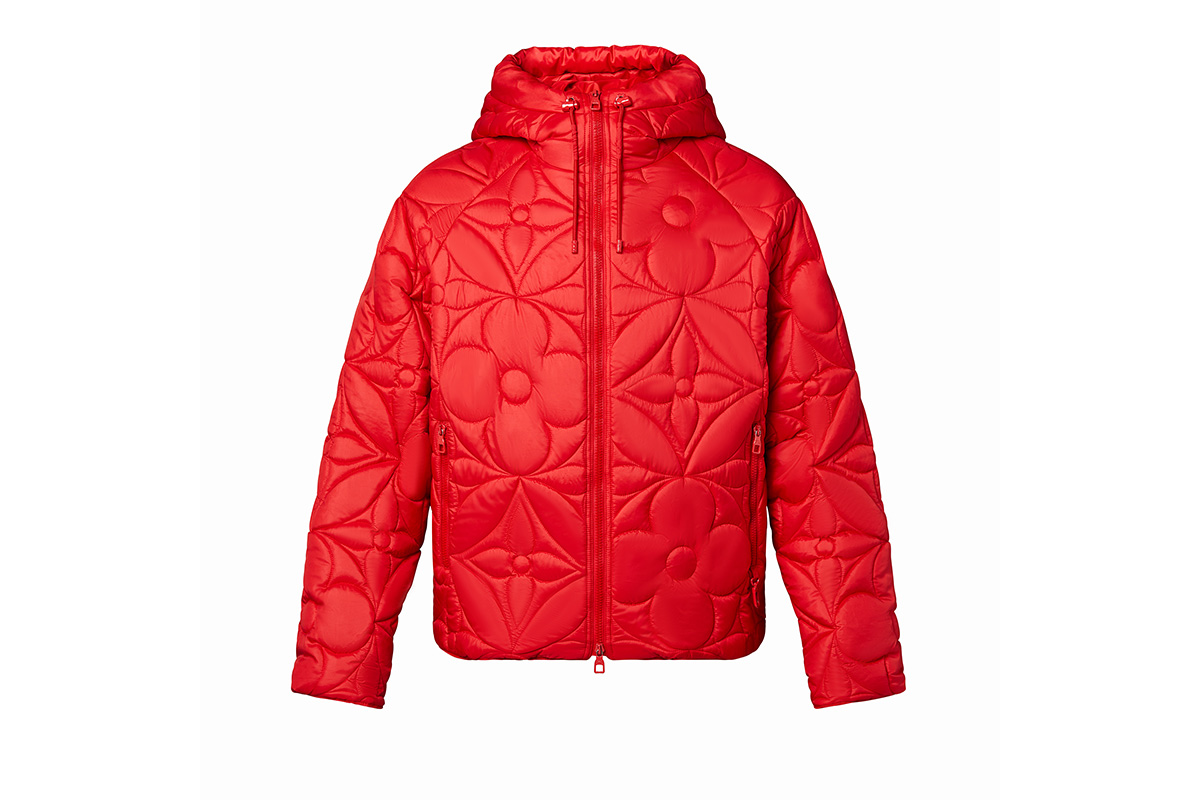 Louis Vuitton ca 36929 red plain rainbow jacket.. Brand New