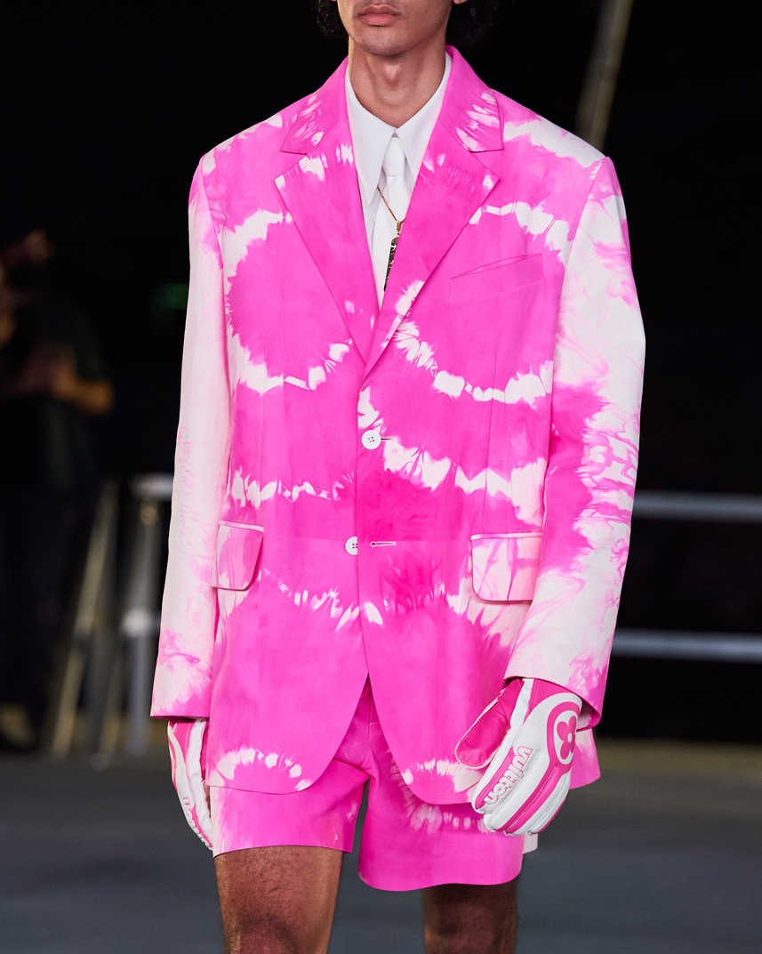 Louis Vuitton Tie&Dye T-shirt with LV Signature Acid Pink Men's - SS22 - US