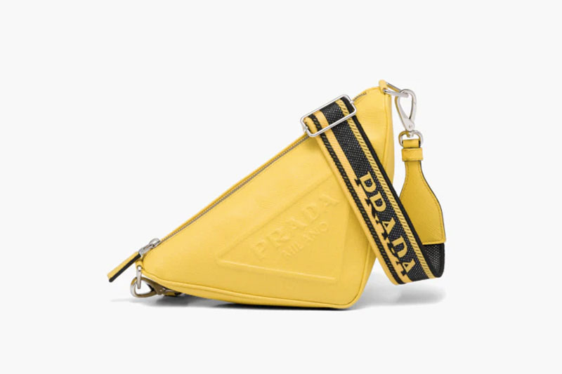 Black Saffiano Prada Triangle Bag