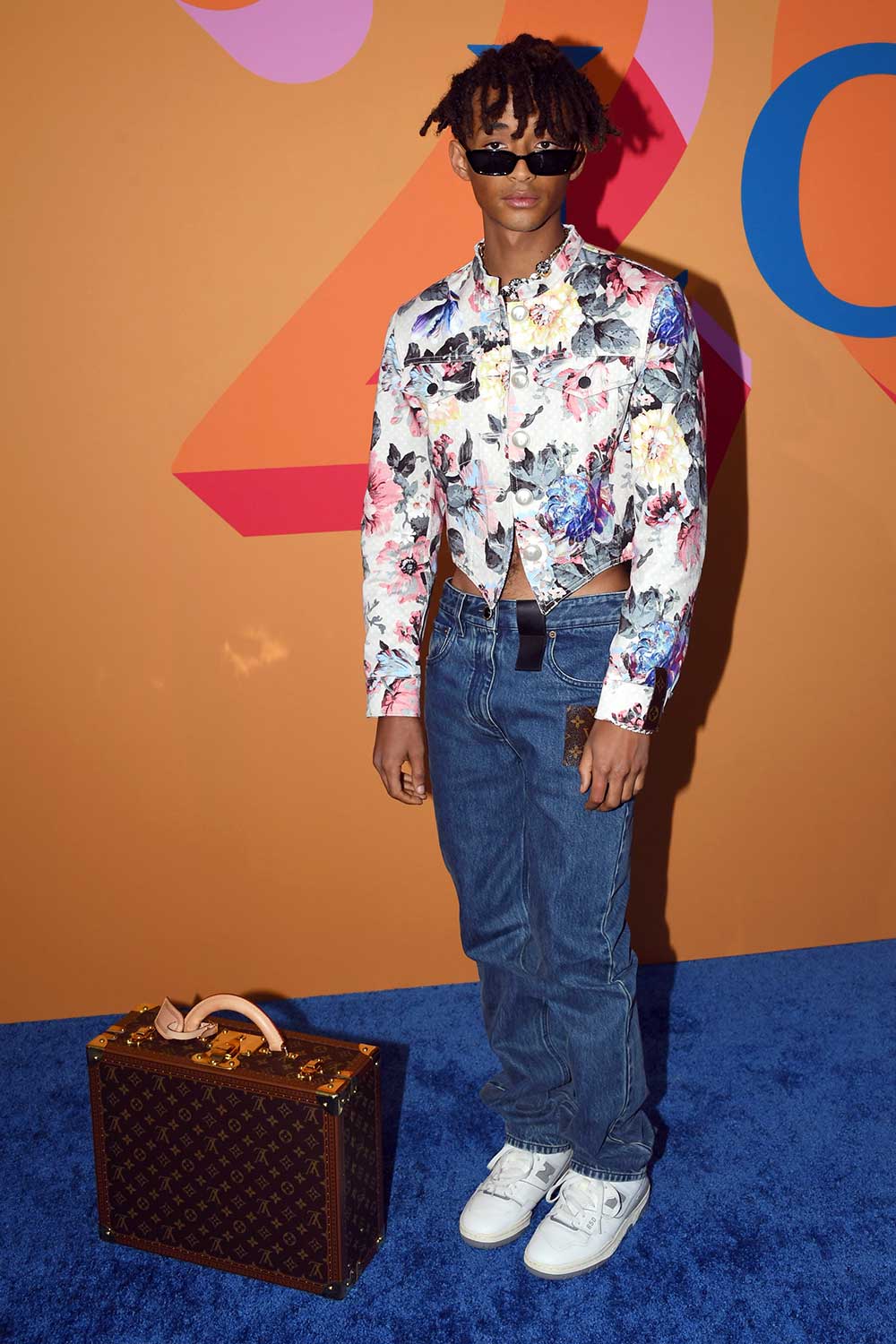 Jaden Smith Wears Louis Vuitton Sneakers and Skateable Luggage