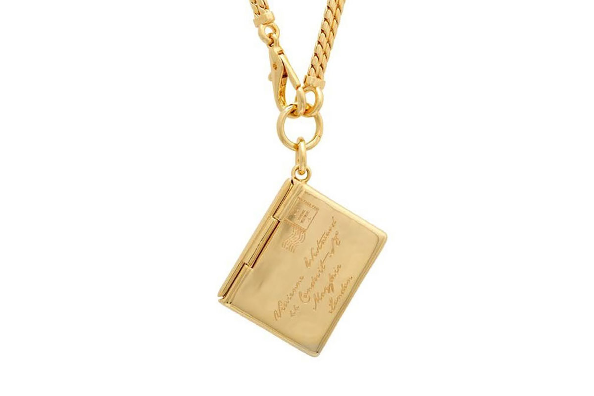 Vivienne Westwood Gold Valentines Envelope Necklace in Natural for Men