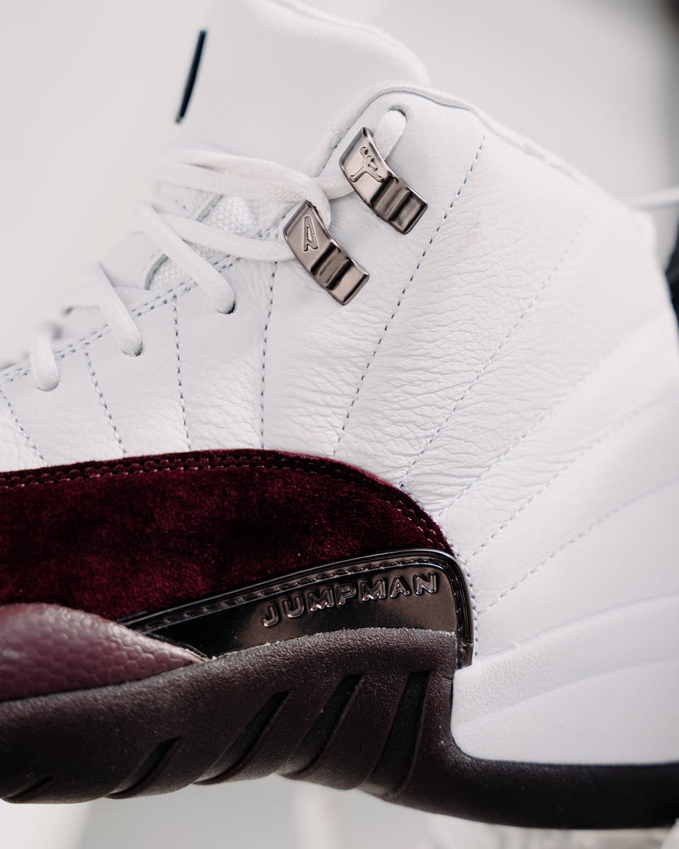 Burgundy and white outlet 12s