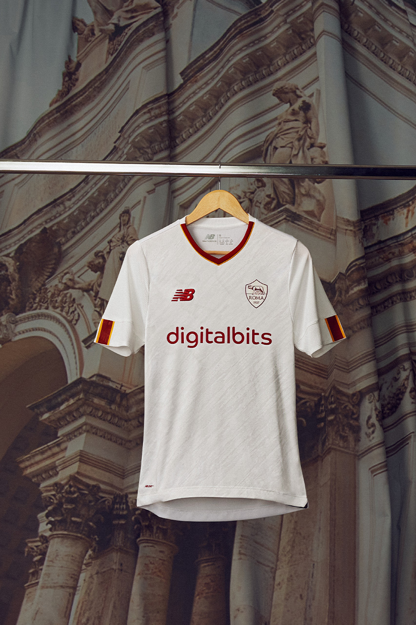 New Balance Drop Off Clean 2022/23 Away Kit for AS Roma