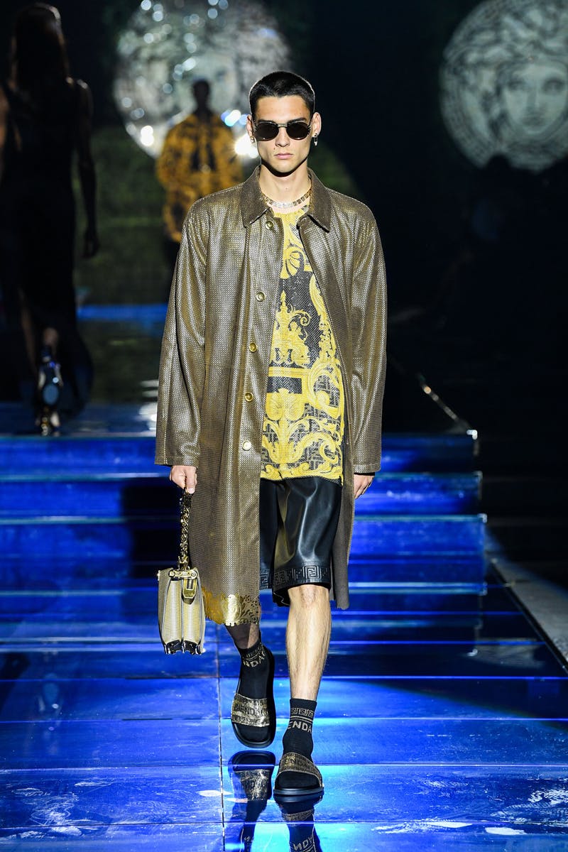 fendi versace fendace collab kim jones donatella swap collection watch lookbook runway milan