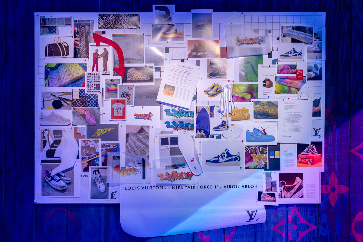 Virgil Abloh's Nike x Louis Vuitton Air Force 1 Exhibition Is
