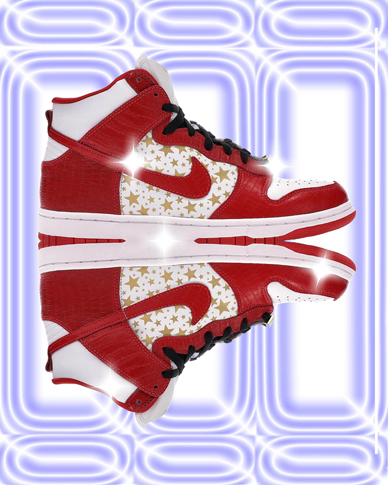 Nike SB Dunk High Pro x Supreme Red 2003 (size 10) CUSTOM Air