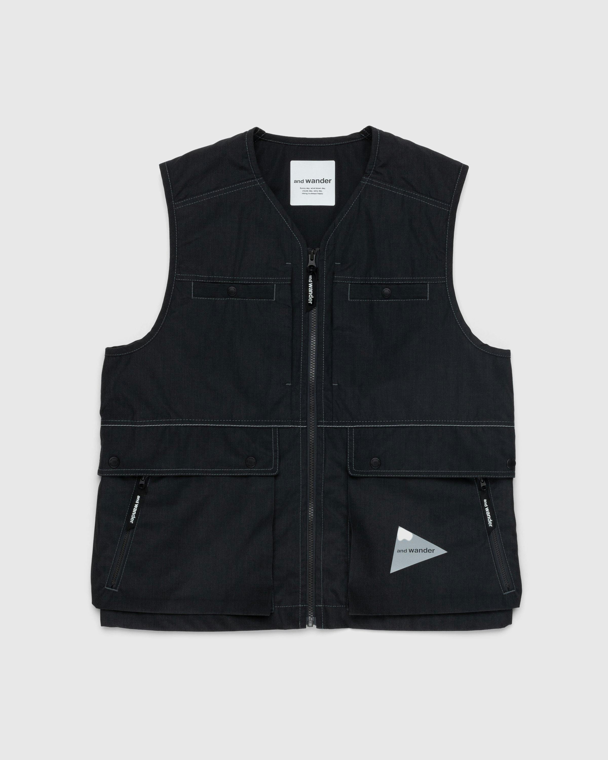 And Wander - Tough Nylon Vest Charcoal - Clothing - Grey - Image 1