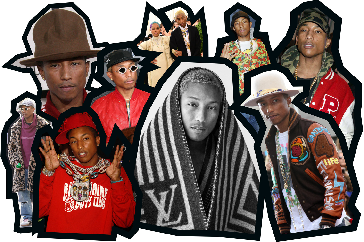 Pharrell Williams - 2006  2000 outfit, Hip hop fashion, Evolution