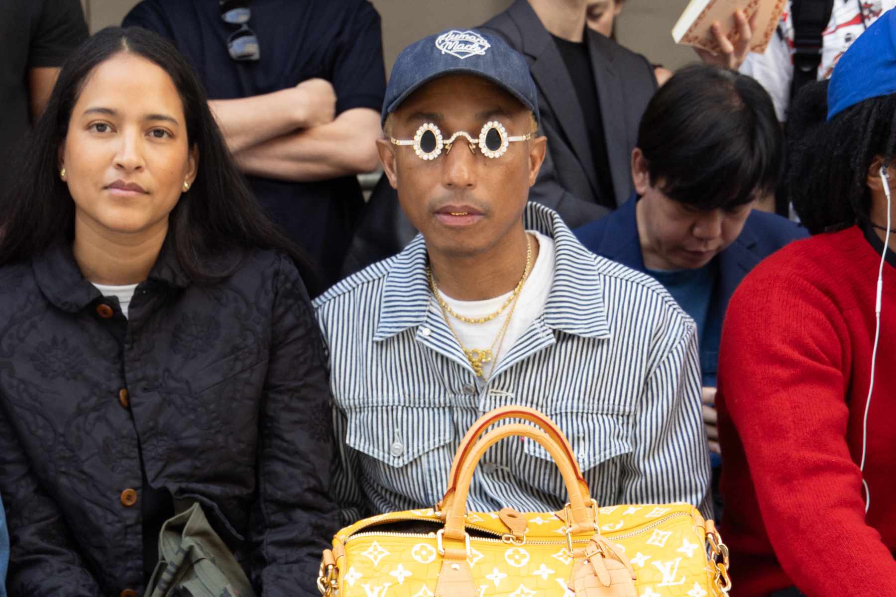 Pharrell Accessorizes With $1 Million Louis Vuitton Bag on Front Row – WWD