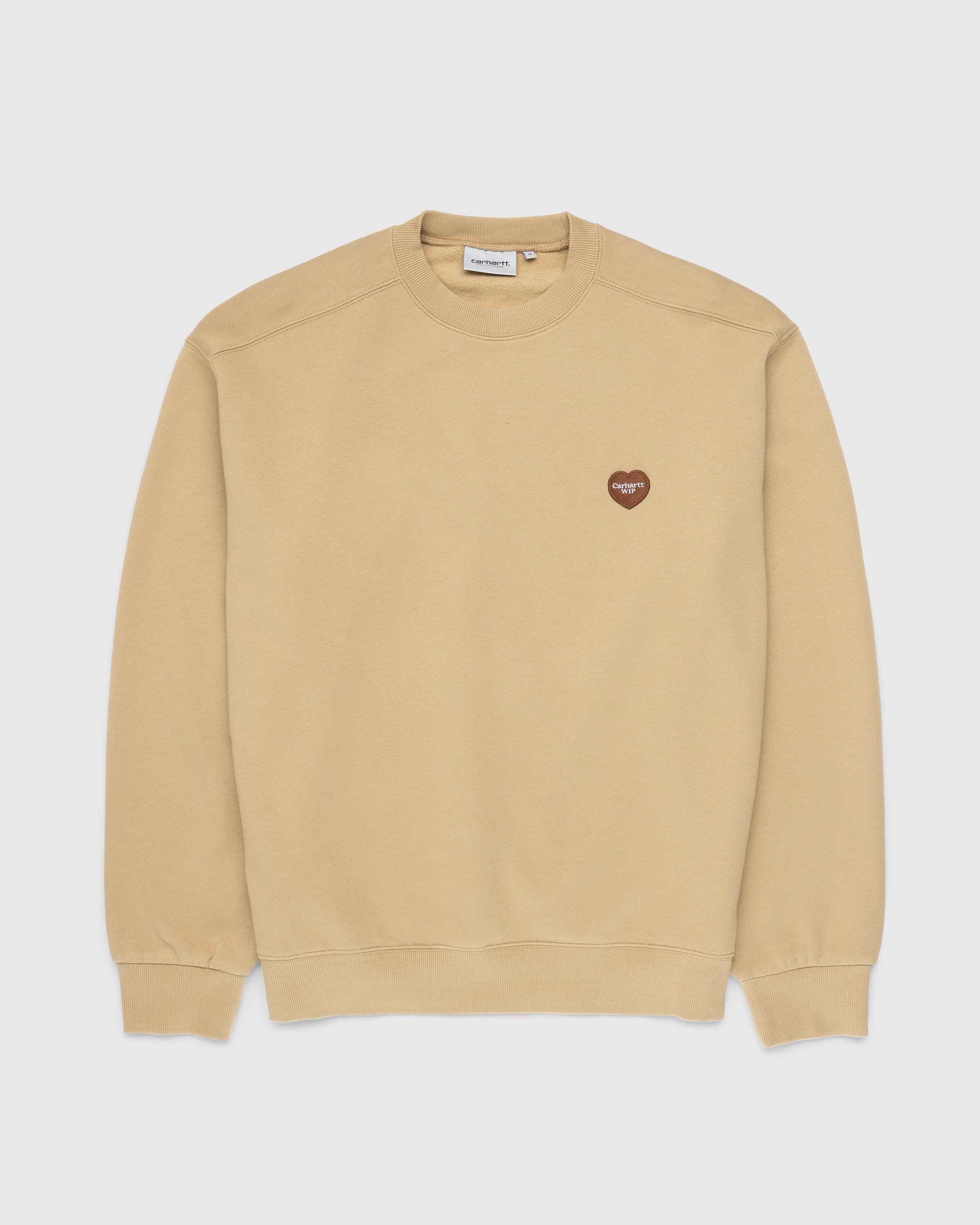 Carhartt WIP - Heart Patch Sweat Dusty Hamilton Brown - Clothing - Brown - Image 1