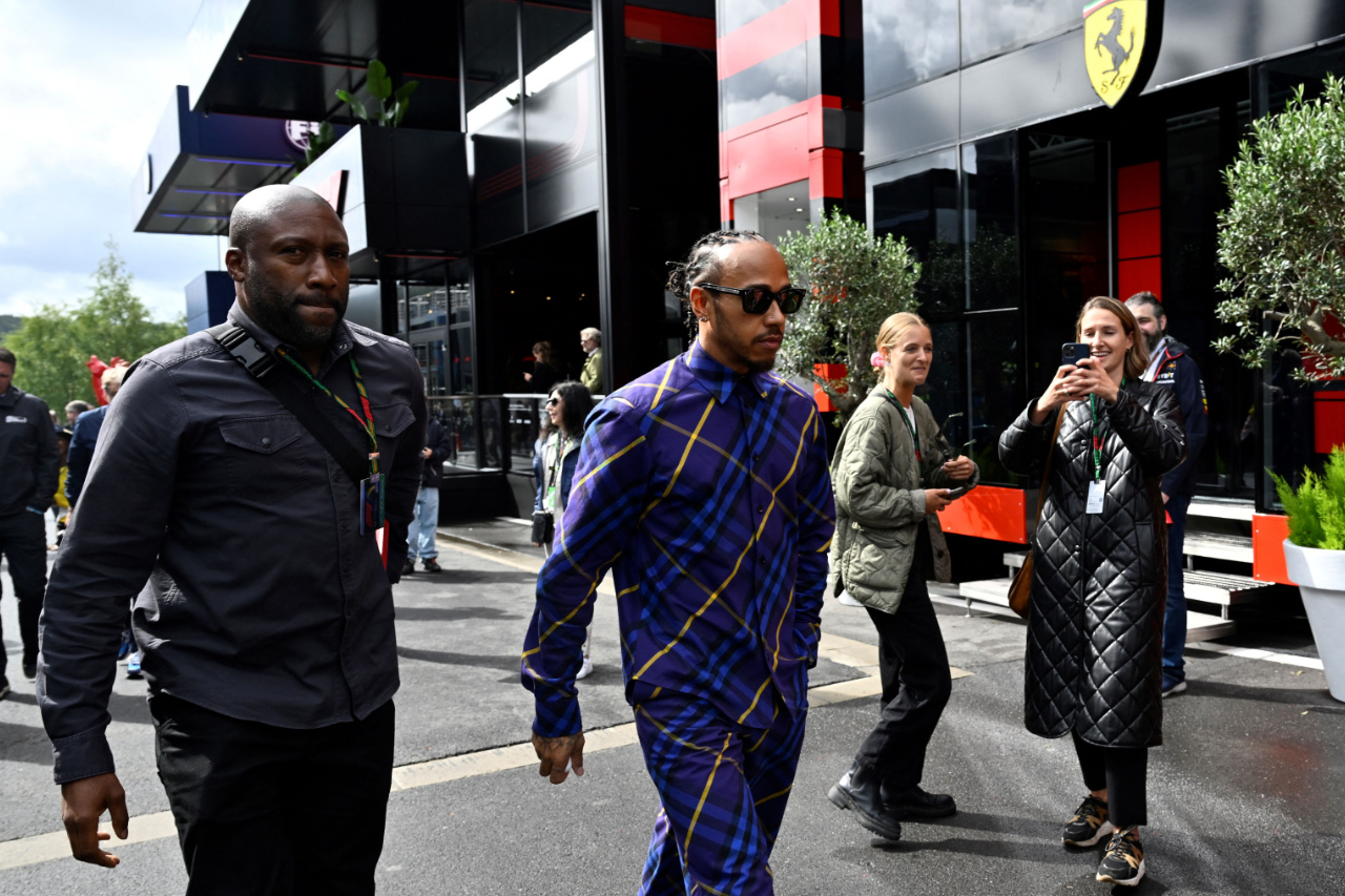highsnobiety on X: Lewis Hamilton arriving at the Louis Vuitton