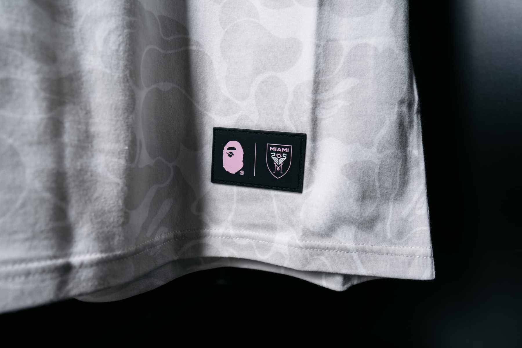 BAPE & Inter Miami's collaborative T-shirt with two logos