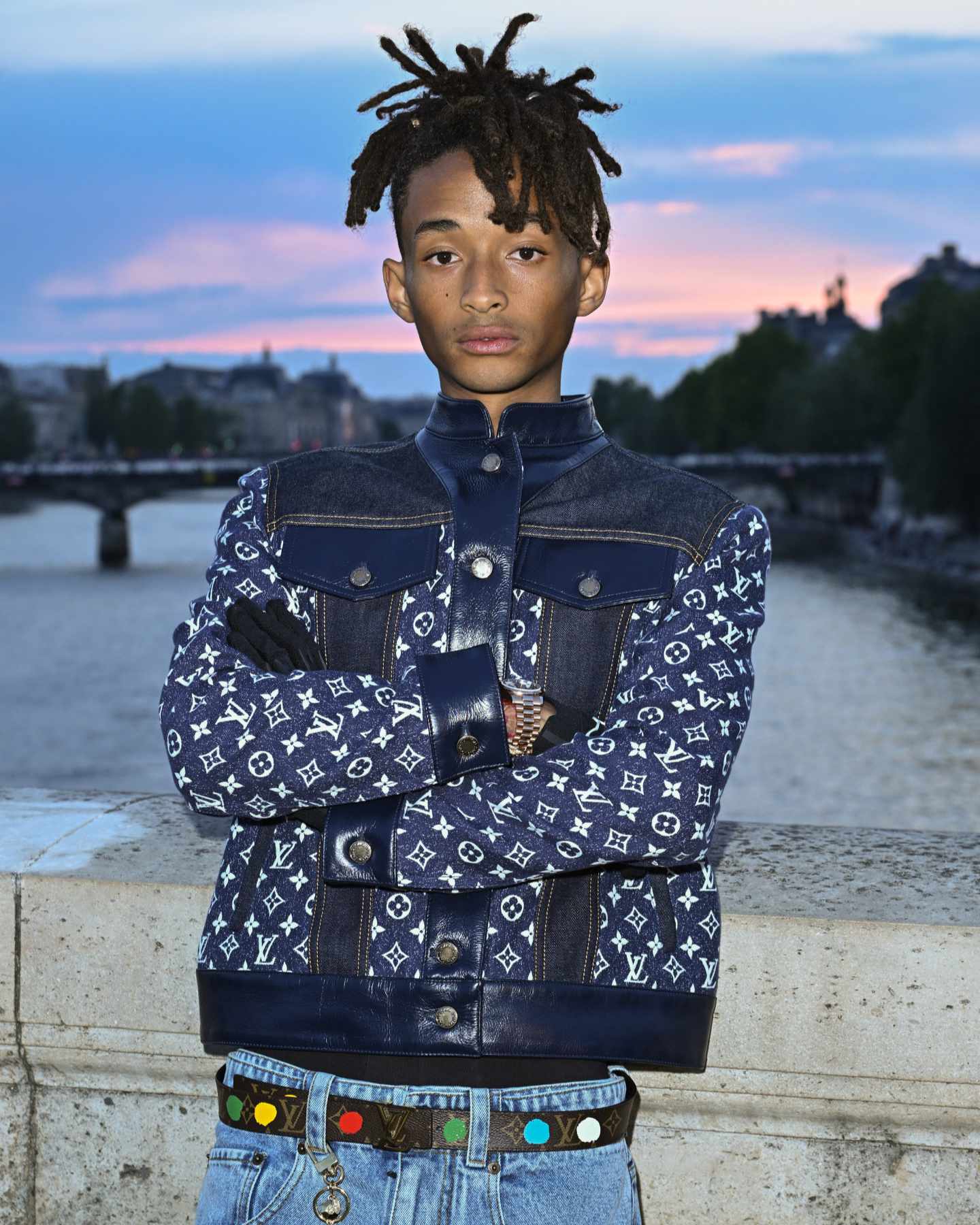 Jaden Smith Wears Graphic Suit From His MSFTSrep Brand & Chelsea Boots –  Footwear News