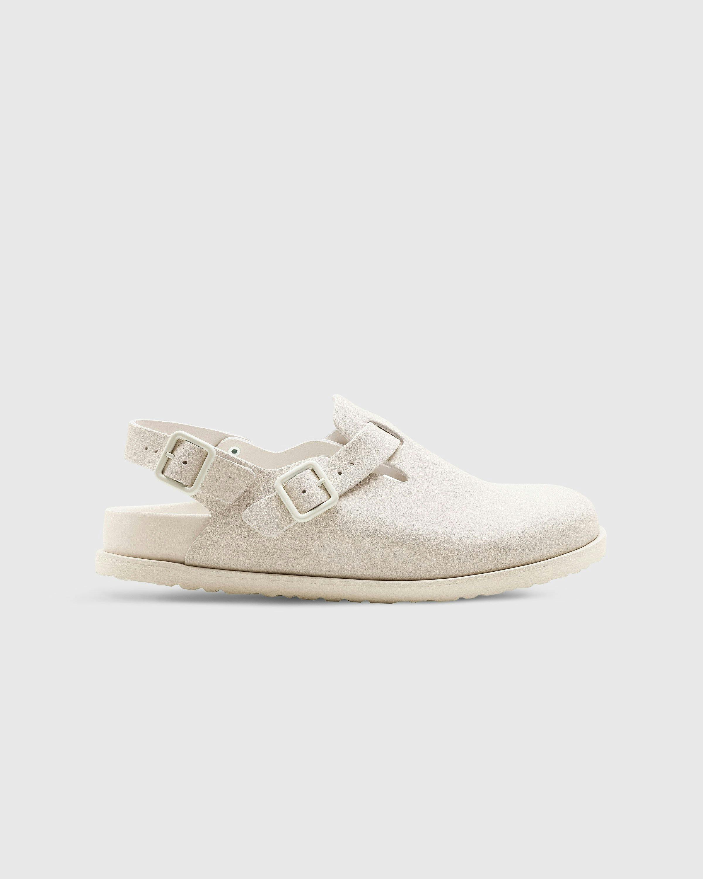 Birkenstock - Tokio Suede Leather Bone - Sandals & Slides - White - Image 1